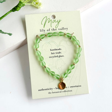 Birth Flower Bracelet - May