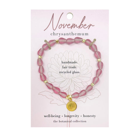 Birth Flower Bracelet - November