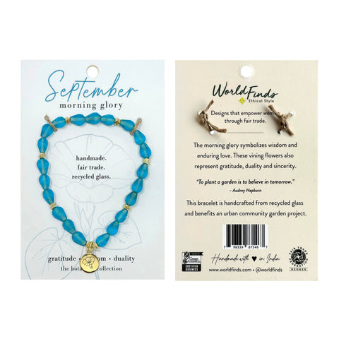 Birth Flower Bracelet - September