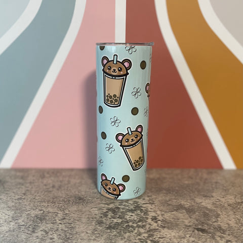 20oz Tumbler - Boba Teddy