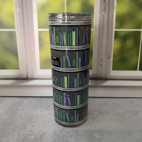 20oz Tumbler - Bookcase