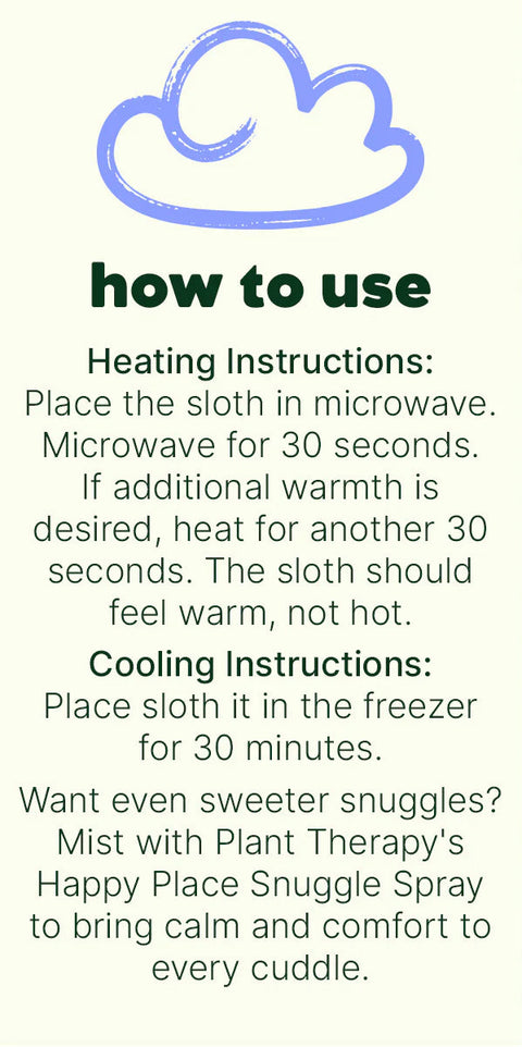 Warming and Cooling Snuggle Sloth Plushie