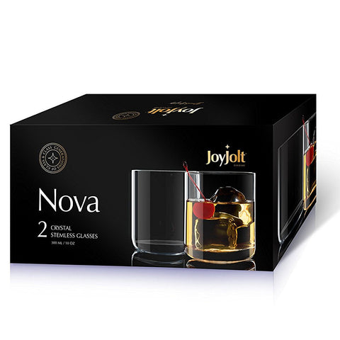 Nova Crystal Old Fashioned Whiskey Glasses