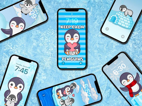 Penguin Family Phone Wallpapers