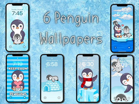 Penguin Family Phone Wallpapers