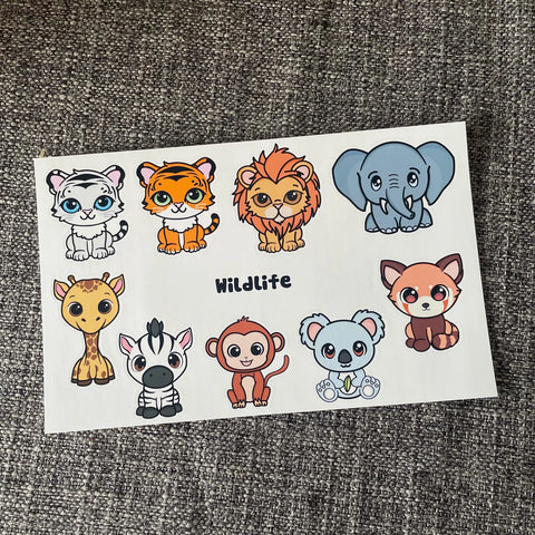 Wildlife Sticker Sheet