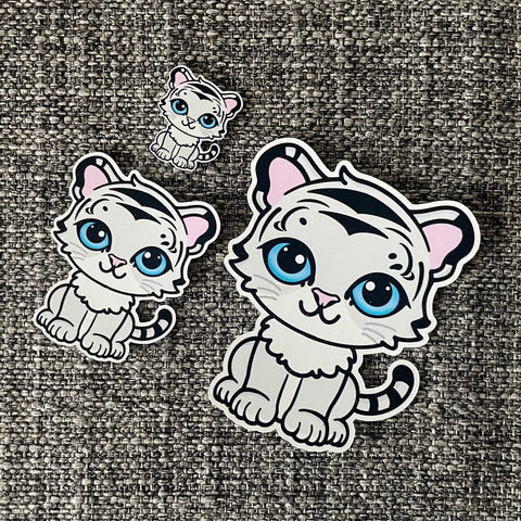 White Tiger Sticker