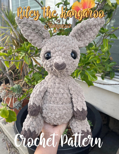 Riley the Kangaroo Crochet Pattern - Digital File