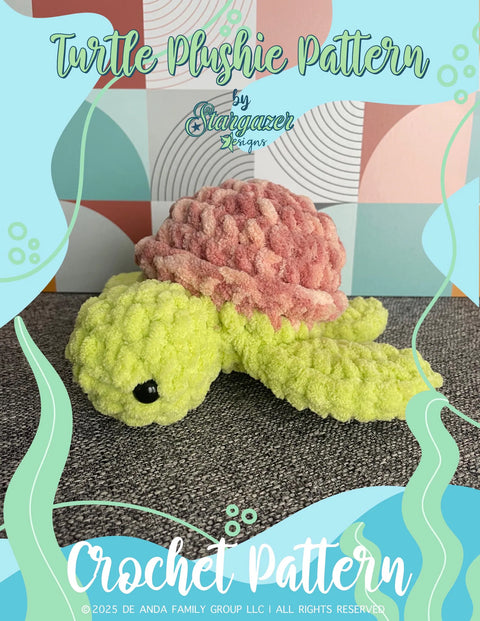 Turtle Crochet Pattern - Digital File