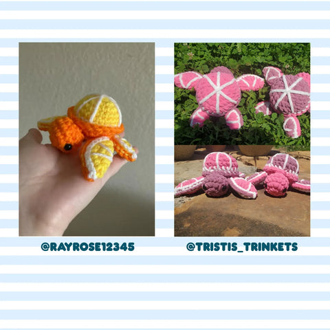 Citrus Turtle Crochet Pattern