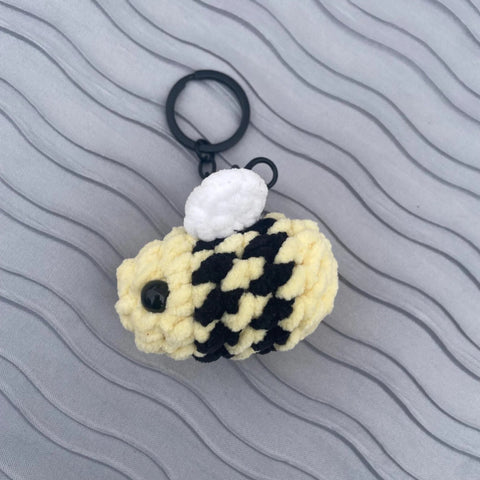Bee Crochet Keychain