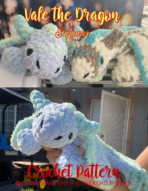 Vale the Dragon Crochet Pattern (Digital File)