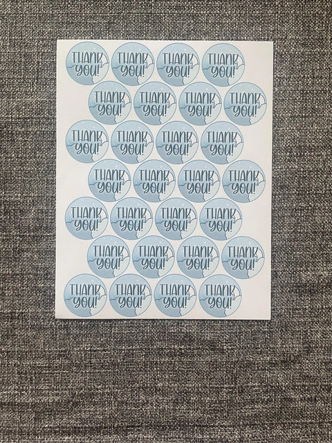 Thank you stickers  - Cloudy (Sticker Sheets)